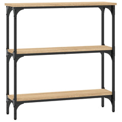 vidaXL Console Table Sonoma Oak 75x22.5x75 cm Engineered Wood 6