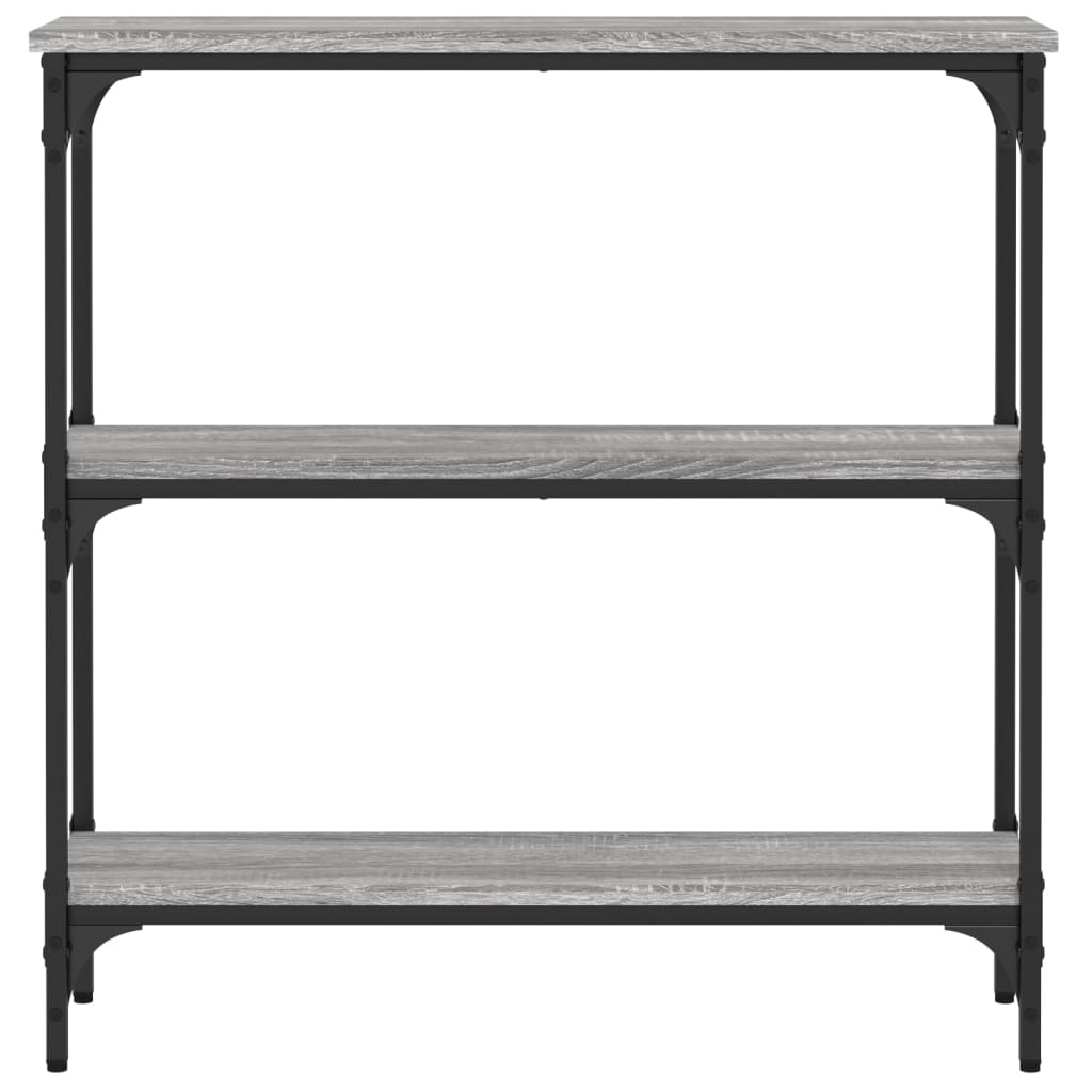 vidaXL Console Table Grey Sonoma 75x22.5x75 cm Engineered Wood 4