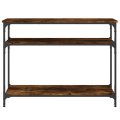 vidaXL Console Table Smoked Oak 100x29x75 cm Engineered Wood 4