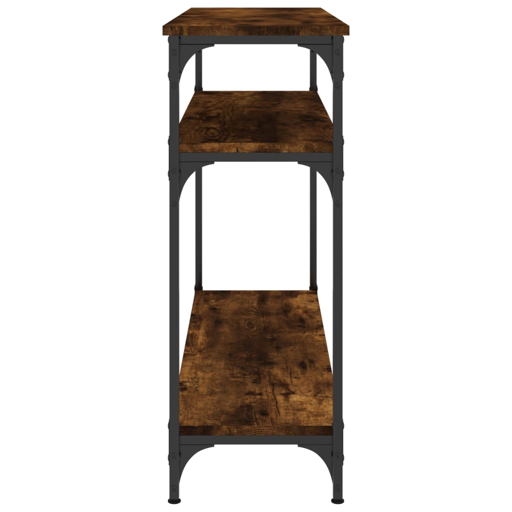 vidaXL Console Table Smoked Oak 100x29x75 cm Engineered Wood 5