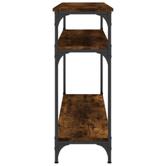 vidaXL Console Table Smoked Oak 100x29x75 cm Engineered Wood 5