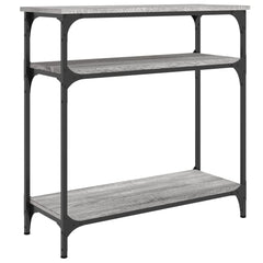 vidaXL Console Table Grey Sonoma 75x29x75 cm Engineered Wood 2