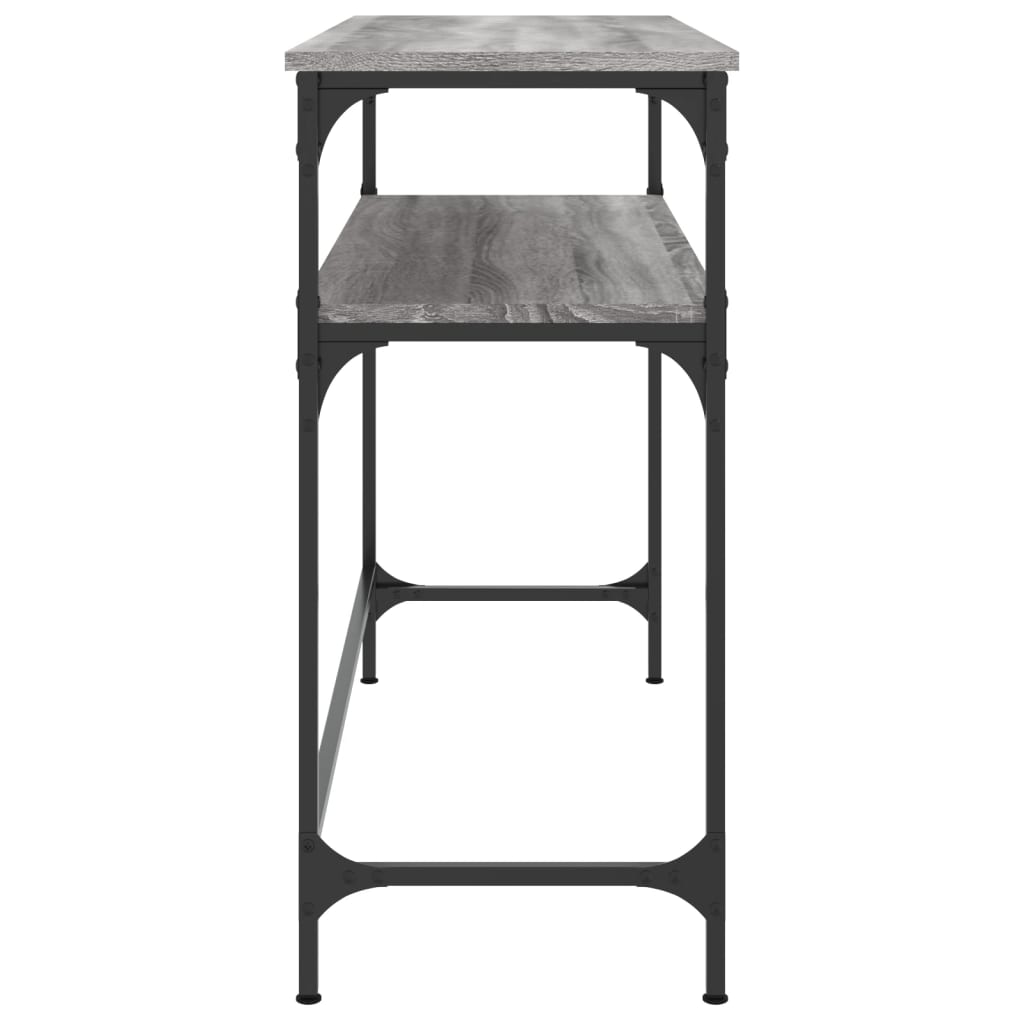 vidaXL Console Table Grey Sonoma 100x35.5x75 cm Engineered Wood 5