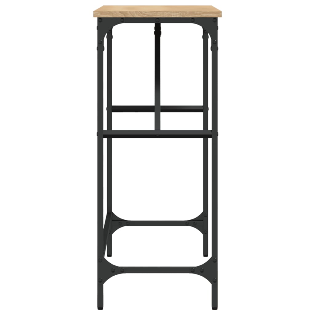 vidaXL Console Table Sonoma Oak 100x32x75 cm Engineered Wood 5