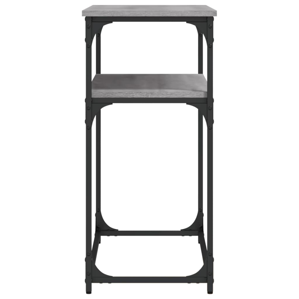 vidaXL Console Table Grey Sonoma 100x35.5x75 cm Engineered Wood 5