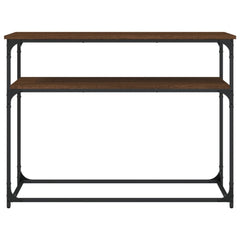 vidaXL Console Table Brown Oak 100x35.5x75 cm Engineered Wood 4