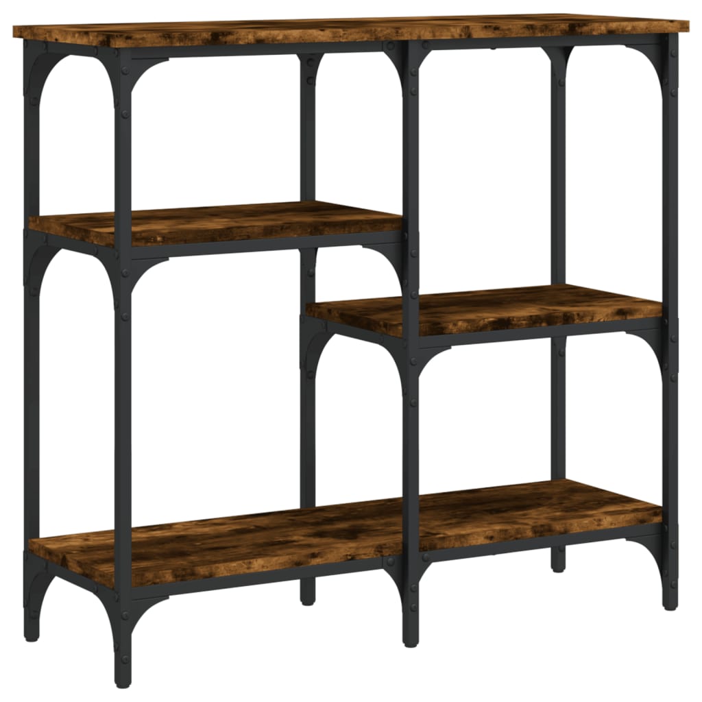 vidaXL Console Table Smoked Oak 80x29x75 cm Engineered Wood 2