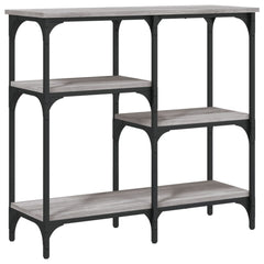 vidaXL Console Table Grey Sonoma 80x29x75 cm Engineered Wood 2
