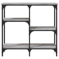 vidaXL Console Table Grey Sonoma 80x29x75 cm Engineered Wood 4