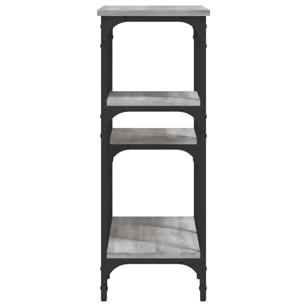 vidaXL Console Table Grey Sonoma 80x29x75 cm Engineered Wood 5