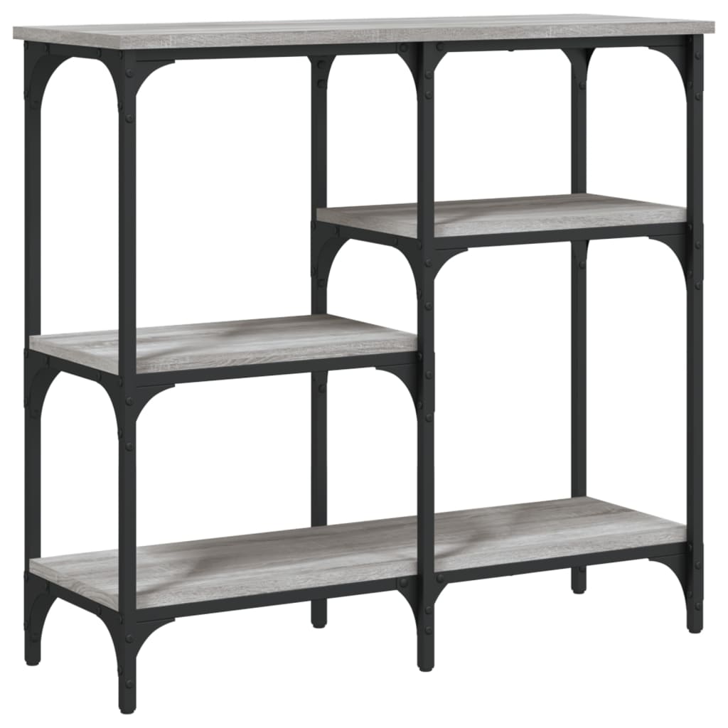vidaXL Console Table Grey Sonoma 80x29x75 cm Engineered Wood 6
