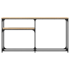 vidaXL Console Table Sonoma Oak 145x22,5x75 cm Engineered Wood 4