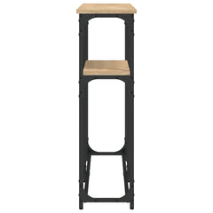 vidaXL Console Table Sonoma Oak 145x22,5x75 cm Engineered Wood 5