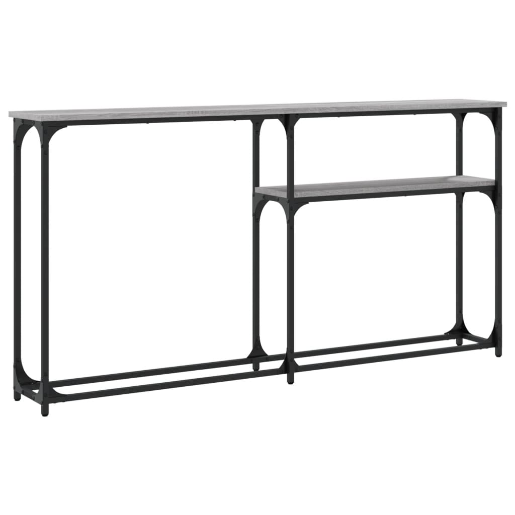 vidaXL Console Table Grey Sonoma 145x22,5x75 cm Engineered Wood 4