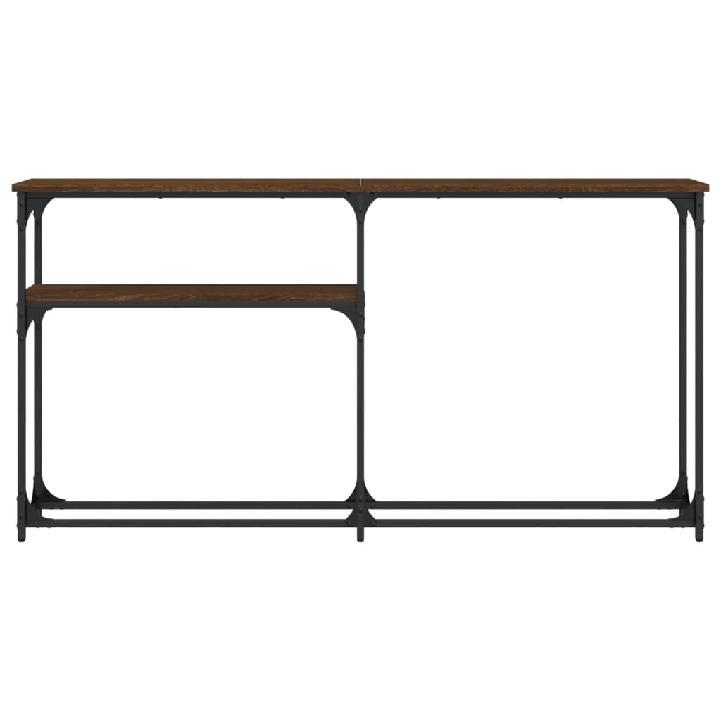 vidaXL Console Table Brown Oak 145x22,5x75 cm Engineered Wood 3