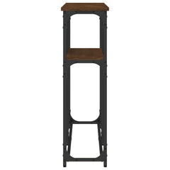 vidaXL Console Table Brown Oak 145x22,5x75 cm Engineered Wood 5