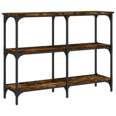 vidaXL Console Table Smoked Oak 100x29x75 cm Engineered Wood 6