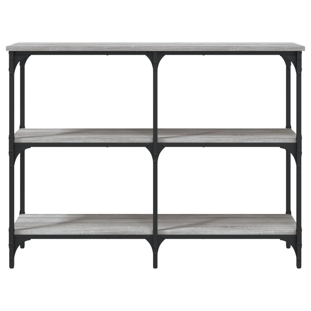 vidaXL Console Table Grey Sonoma 100x29x75 cm Engineered Wood 4