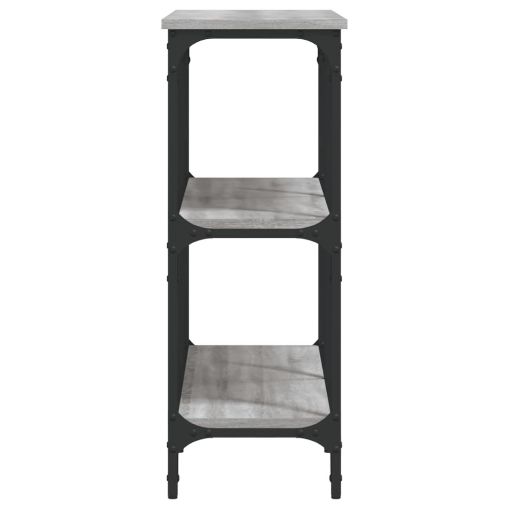 vidaXL Console Table Grey Sonoma 100x29x75 cm Engineered Wood 5