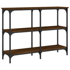 vidaXL Console Table Brown Oak 100x29x75 cm Engineered Wood 2