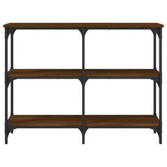 vidaXL Console Table Brown Oak 100x29x75 cm Engineered Wood 4