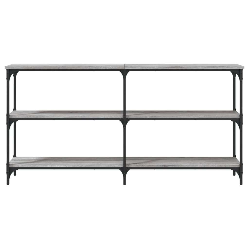 vidaXL Console Table Grey Sonoma 150x29x75 cm Engineered Wood 4