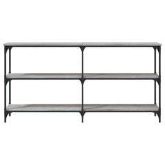vidaXL Console Table Grey Sonoma 150x29x75 cm Engineered Wood 4