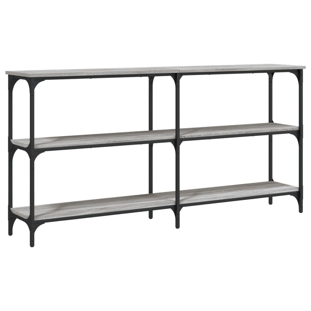 vidaXL Console Table Grey Sonoma 150x29x75 cm Engineered Wood 6