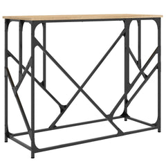 vidaXL Console Table Sonoma Oak 100x40x80 cm Engineered Wood 2