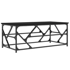 vidaXL Coffee Table Black 100x50x40 cm Engineered Wood 2