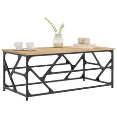 vidaXL Coffee Table Sonoma Oak 100x50x40 cm Engineered Wood 3