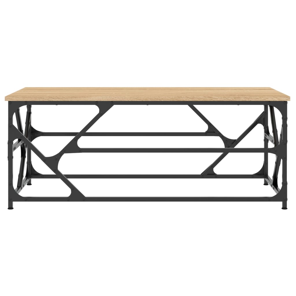 vidaXL Coffee Table Sonoma Oak 100x50x40 cm Engineered Wood 4