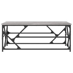 vidaXL Coffee Table Grey Sonoma 100x50x40 cm Engineered Wood 4
