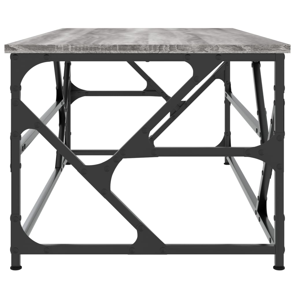 vidaXL Coffee Table Grey Sonoma 100x50x40 cm Engineered Wood 5