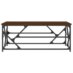 vidaXL Coffee Table Brown Oak 100x50x40 cm Engineered Wood 4