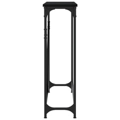 vidaXL Console Table Black 102x22.5x75 cm Engineered Wood 5