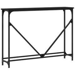 vidaXL Console Table Black 102x22.5x75 cm Engineered Wood 6