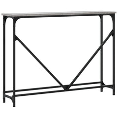 vidaXL Console Table Grey Sonoma 102x22.5x75 cm Engineered Wood 6