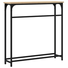 vidaXL Console Table Sonoma Oak 75x19.5x75 cm Engineered Wood 6
