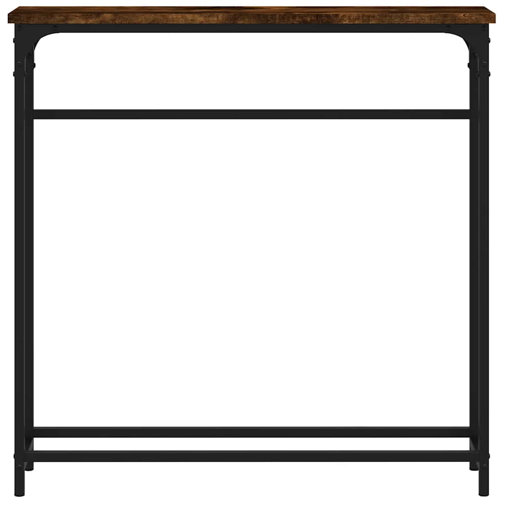 vidaXL Console Table | Smoked oak | Engineered wood, metal | Compact 4