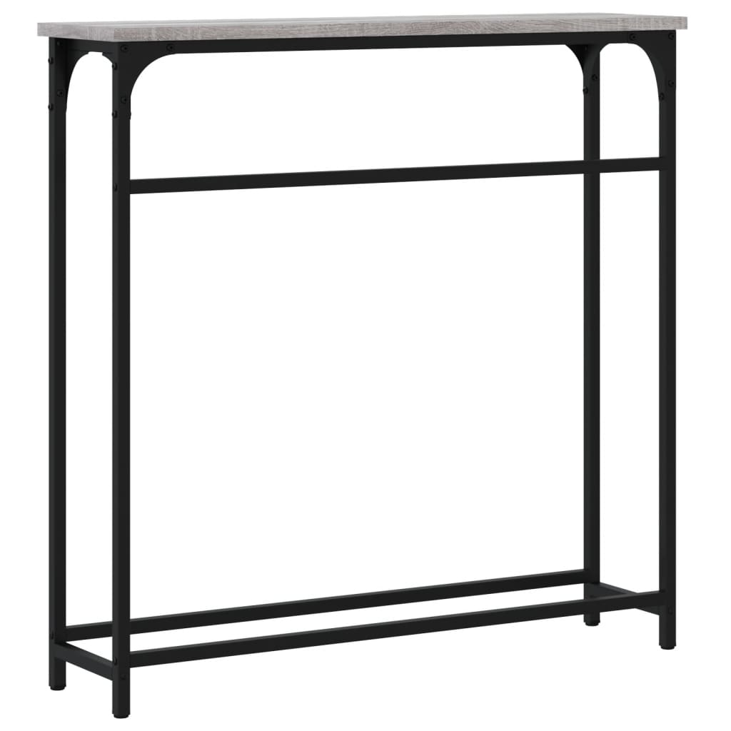 vidaXL Console Table | Grey sonoma | Engineered wood | Narrow | Adjustable Feet 6