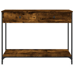 vidaXL Console Table Smoked Oak 100x34.5x75 cm Engineered Wood 6