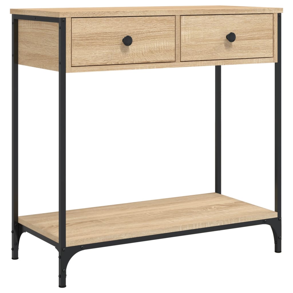 Console Table 100x34,5x75 cm Engineered Wood Sonoma oak 75 cm