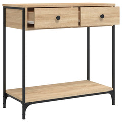 vidaXL Console Table | Sonoma oak | Engineered wood, Metal | Medium 5