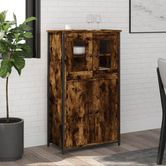 Highboard 62x32x106,5 cm Engineered Wood Smoked oak
