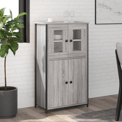 Highboard 62x32x106,5 cm Engineered Wood Grey sonoma