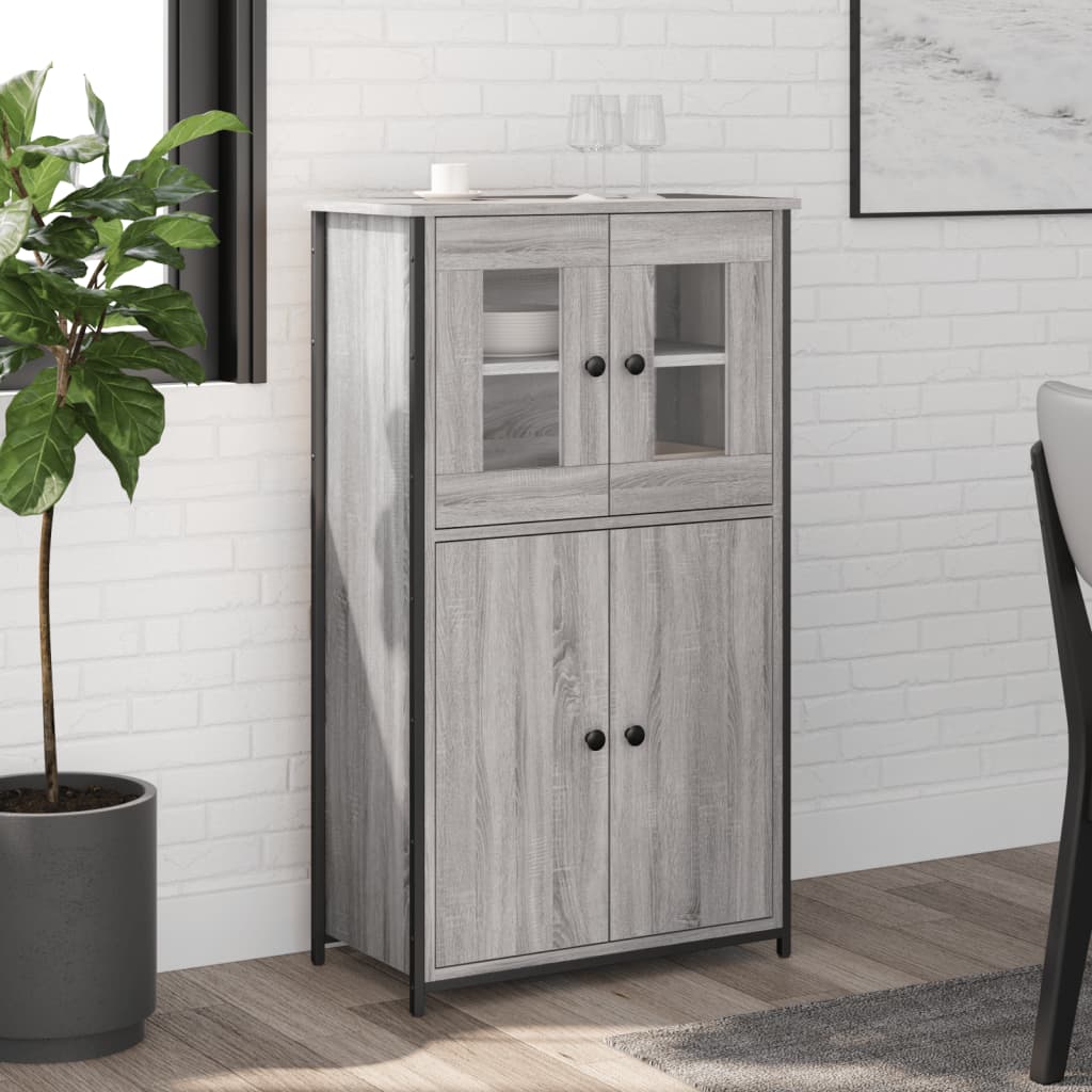Highboard 62x32x106,5 cm Engineered Wood Grey sonoma
