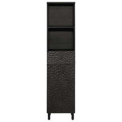 Bathroom Cabinet 38x33x160 cm Solid Wood Mango Black