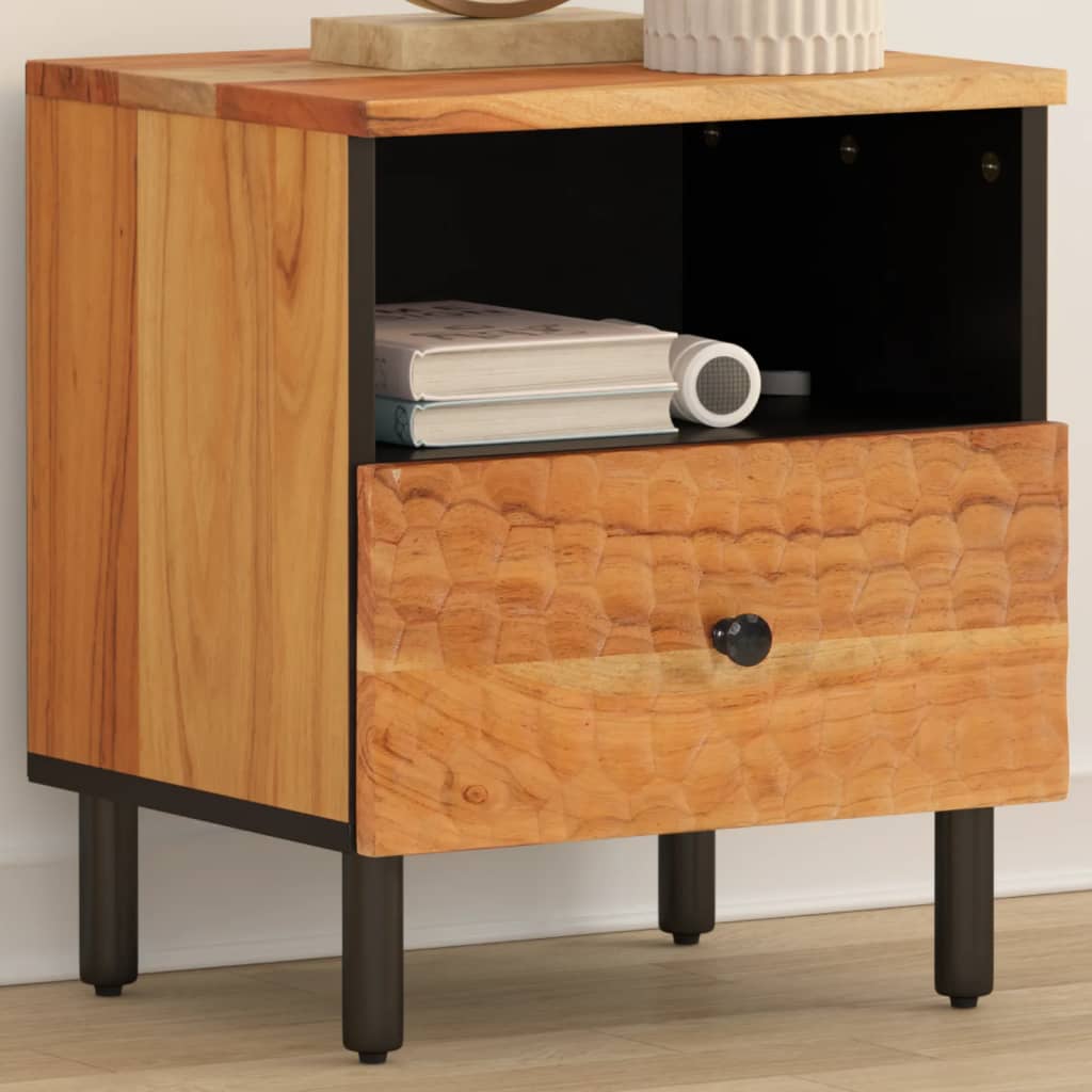 vidaXL Bedside Cabinet 40x33x46 cm Solid Wood Acacia 1
