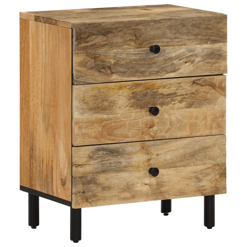vidaXL Bedside Cabinet 50x33x60 cm Solid Wood Mango 1